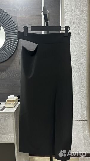 Zara оригинал юбка миди с разрезом в наличии М