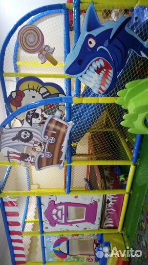 Детский батут с сеткой