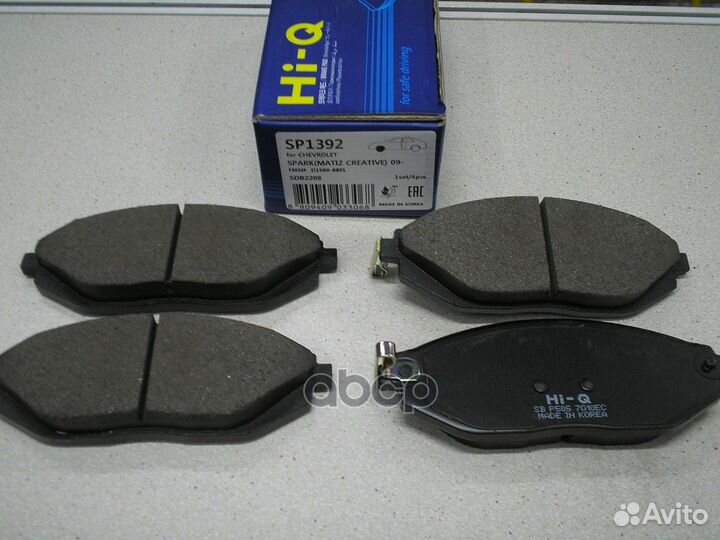 Колодки тормозные передние spark М300 11/ravon