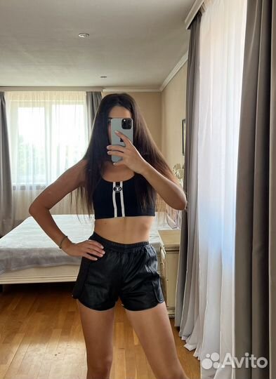 Шорты из натуральной кожи (xs)