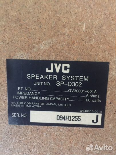 Колонки от музыкального центра jvc