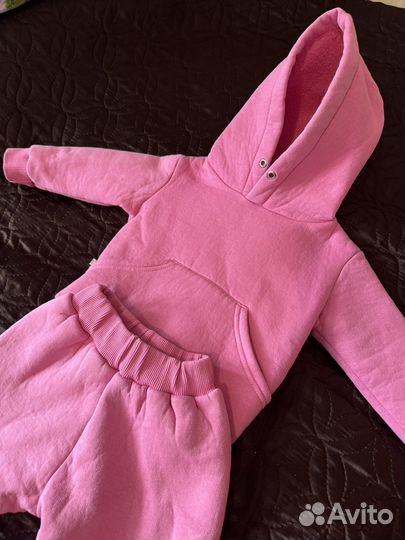 Утепленный костюм для девочки 80 размер