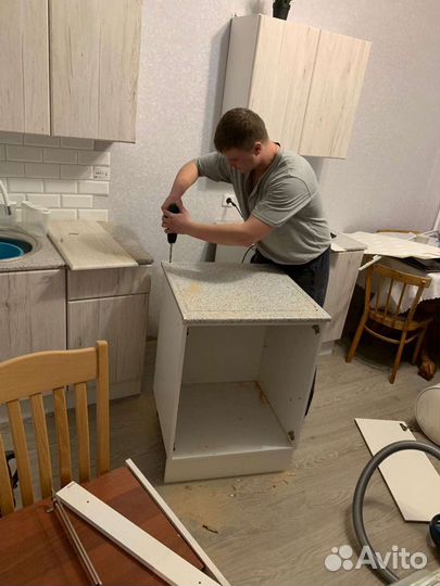 Сборка,ремонт мебели и кухонных гарнитуров