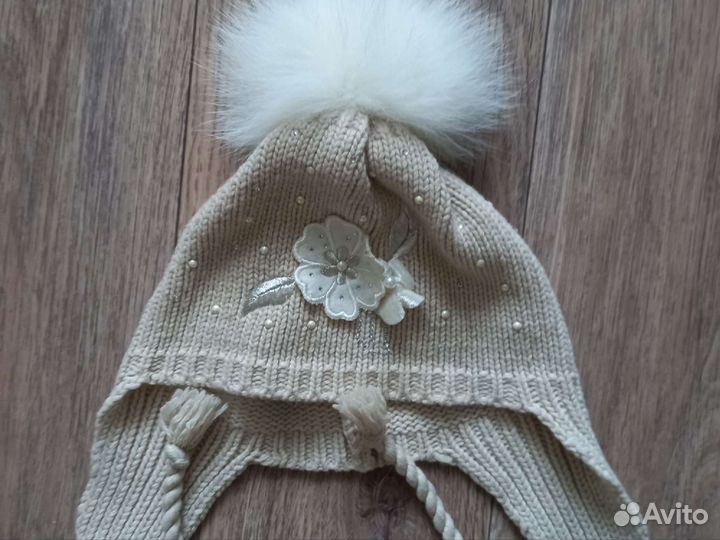 Шапки для девочек с 3-6 лет