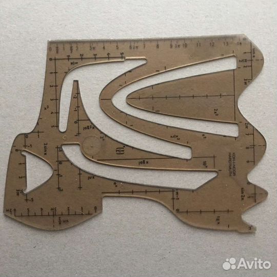 Koh-i-noor 2шт:Трафарет шаблон функций,Транспортир