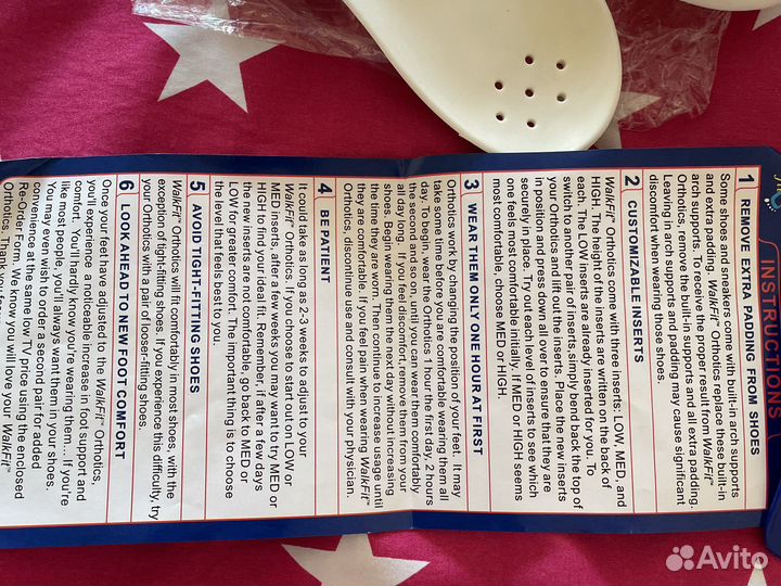 Ортопедические стельки новые