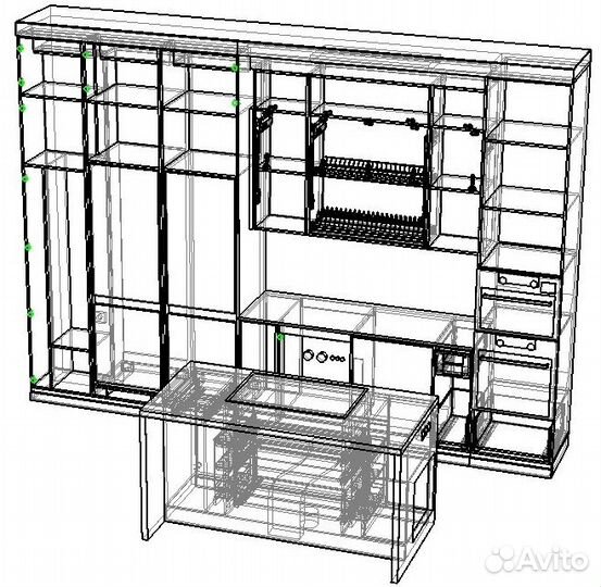 Проектирование мебели в Базис Мебельщик