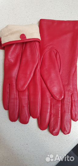 Перчатки кожаные