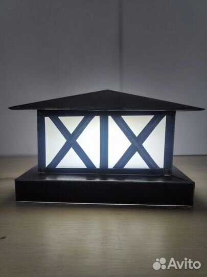 Колпаки elite на столбы забора с подсветкой и пати