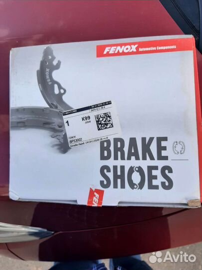 Тормозные колодки для Рено