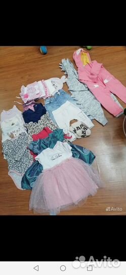 Вещи пакетом на девочку 74 80