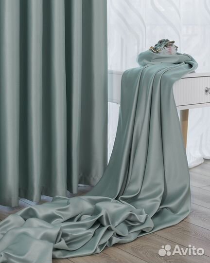 Шторы сатен Адора топаз