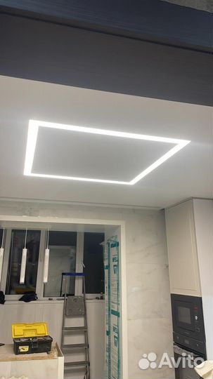 Натяжные потолки без пыли и грязи / Слив воды