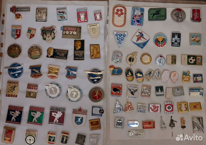Значки СССР много