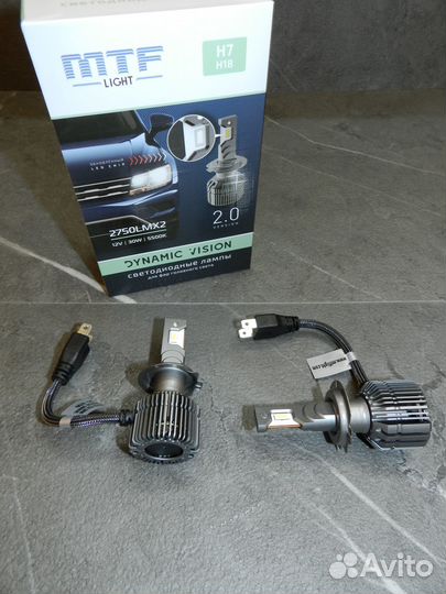 Светодиодные лампы H7/H18 MTF Dynamic Vision 5500К