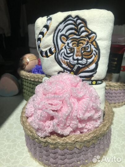 Мочалки ручной вязки