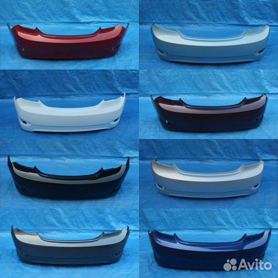 Задний бампер на Хендай Solaris 1 2013