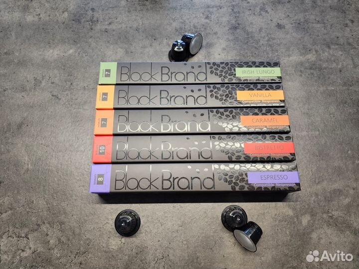 Кофе в капсулах Black Brand для системы Nespresso