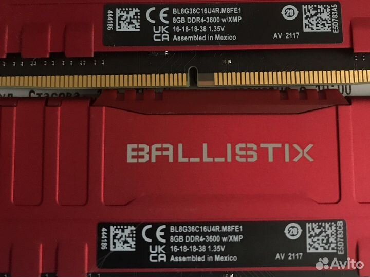 16gb 3600mhz crucial ballistix