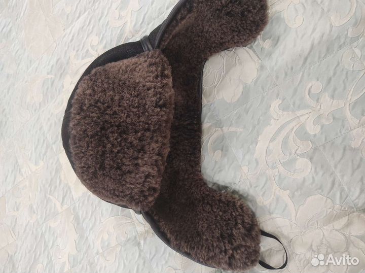 Шапка мужская из натуральной кожи