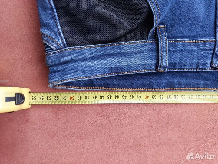 Летние мужские мотоциклетные джинсы с кевларом