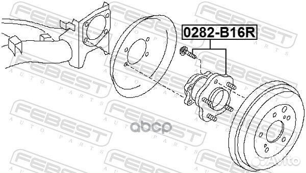 Ступица задняя nissan sentra B16U 2006.09-2012.09