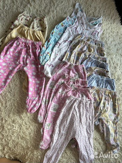 Детские вещи пакетом для девочки от 0