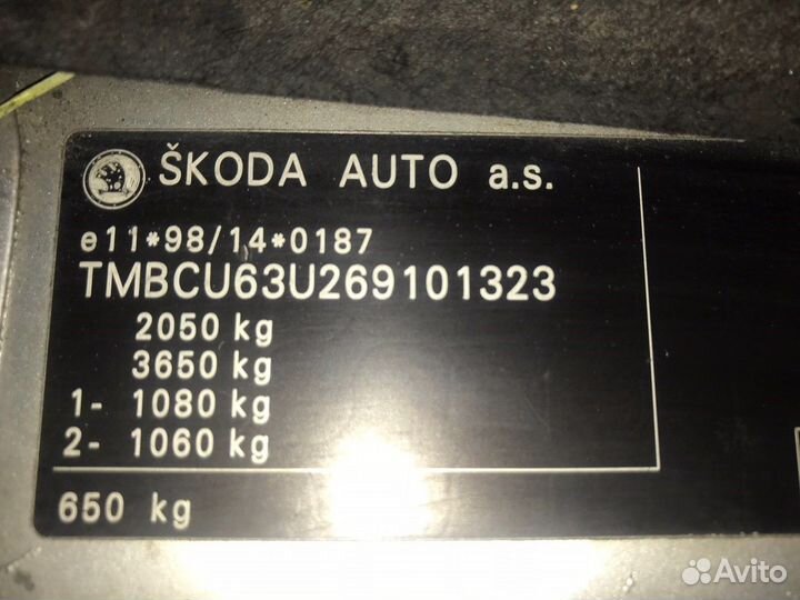 Разбор на запчасти Skoda SuperB 2001-2008