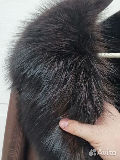 Кожаная дубленка мужская 48 размер