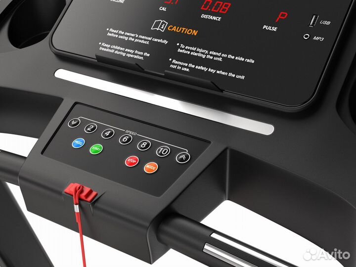 Беговая дорожка Unixfit ST-630R Black + коврик