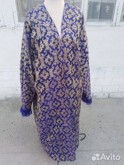 Шелковый халат из органзы. Шелковое кимоно