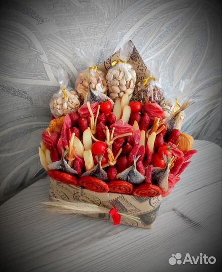 Съедобные букеты на 23 февраля