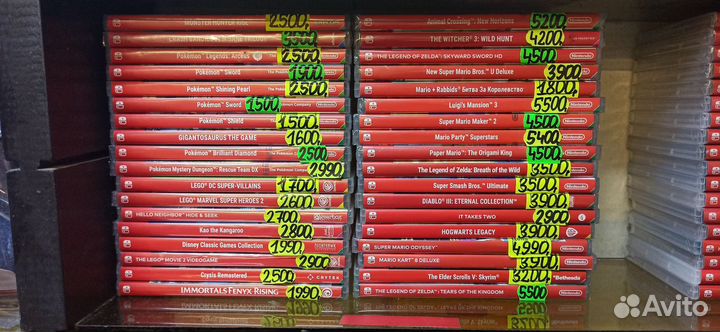 Картриджи для nintendo switch