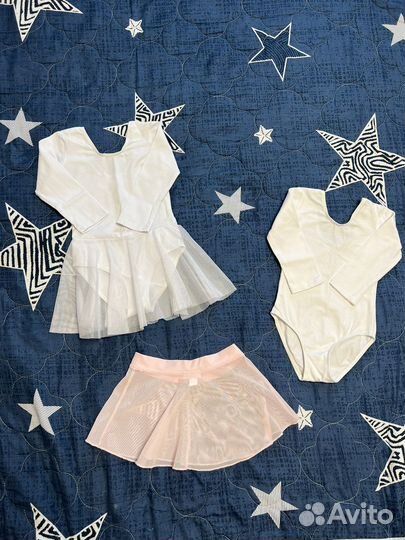 Купальник для гимнастики 110-116 + юбка в подарок