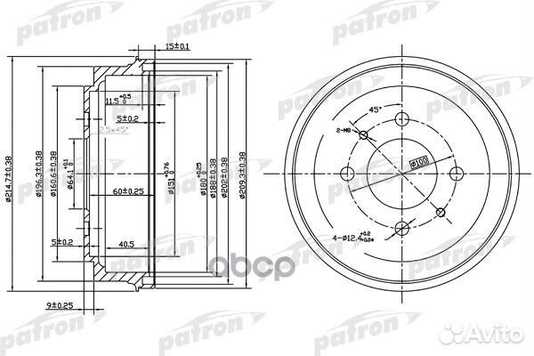 Барабан тормозной mitsubishi: colt V 96-00 mits