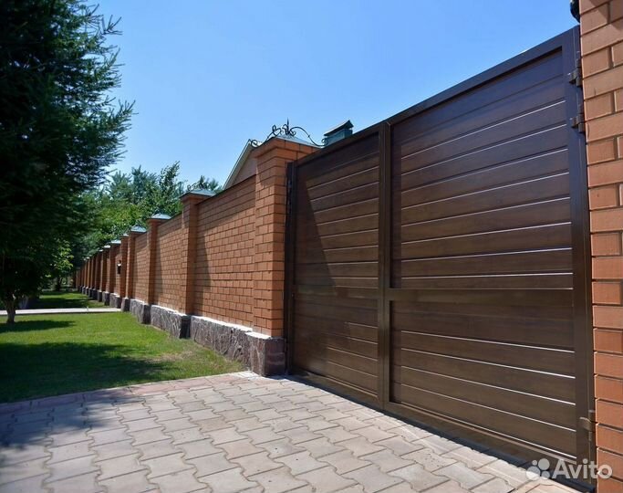 Распашные ворота 3500*2100