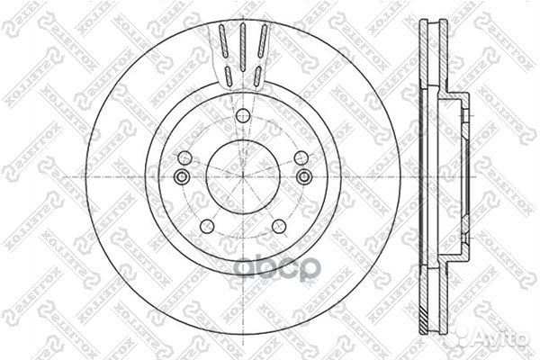 6020-3415V-SX диск тормозной передний Hyundai