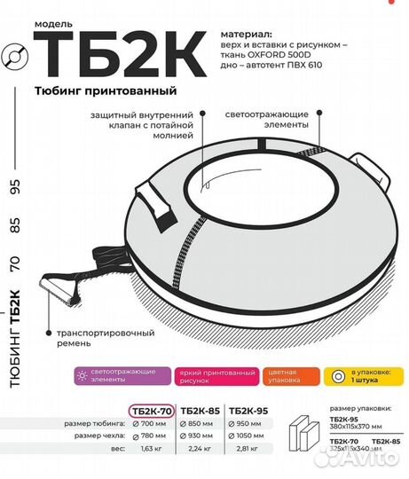 Тюбинг детский (для 2-4 лет)