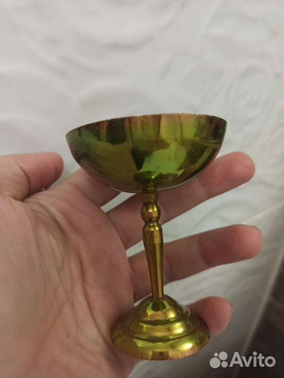 Рюмка - креманка винтажная мельхиор