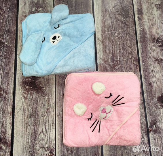 Детское полотенце с капюшоном