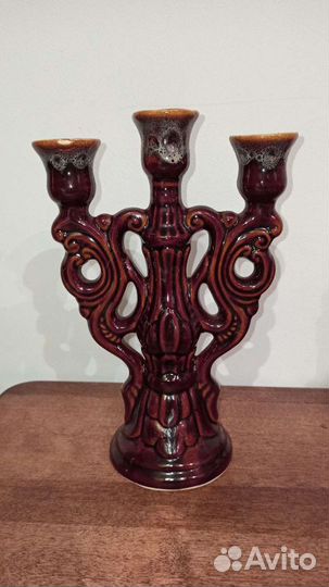 Подсвечник глиняный