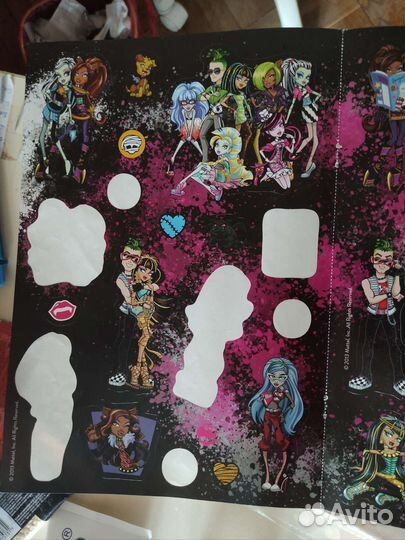 Наклейки монстр хай