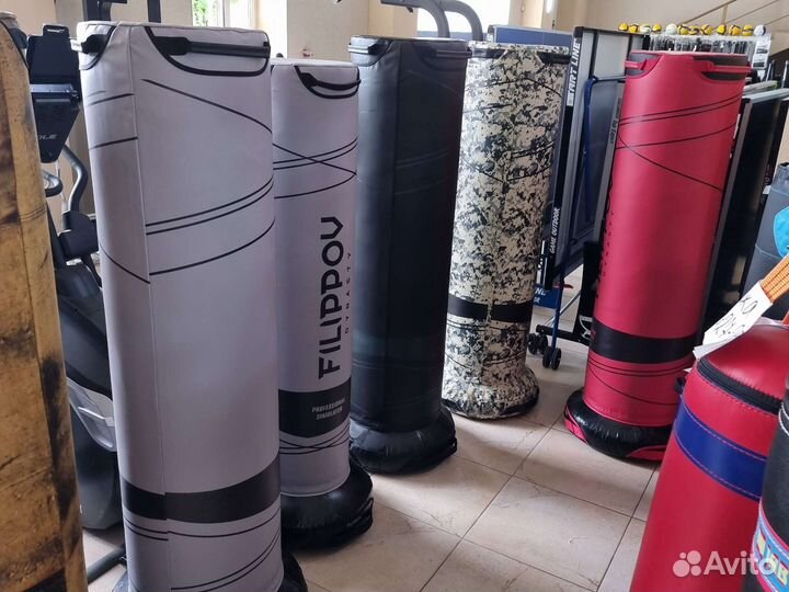 Напольный боксерский мешок-манекен 180*45*73