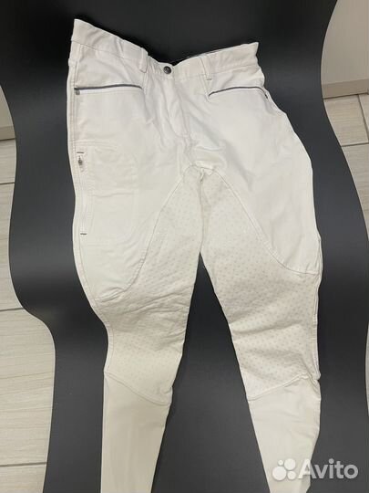 Бриджи для верховой езды с силиконовой леей