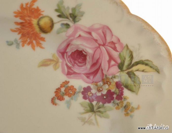 Фарфоровое блюдо под первое. Кузнецов