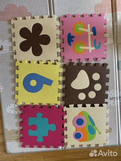 Детский коврик для ползания пазл