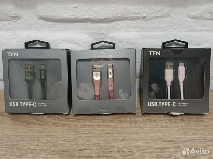 Продам кабель TFN USB type-C 60 см и 1,2 м