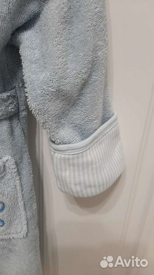 Халат махровый 110-116 на мальчика с поясом