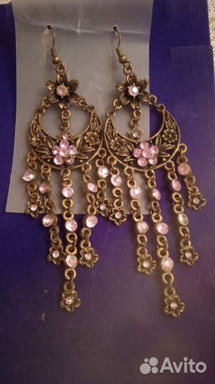 Кулон серьги бижутерия