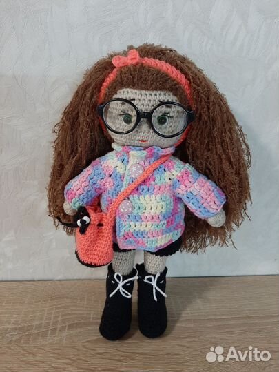 Кукла вязаная крючком ручная работа